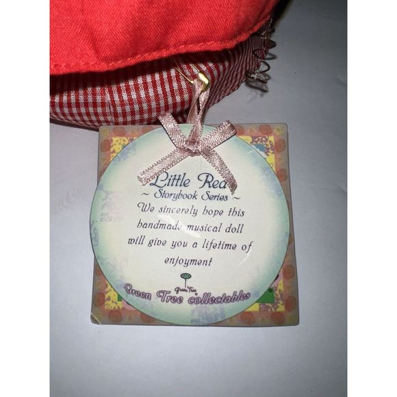 Green Tree Musical Little Red Riding Hood with Tags Plays Brahm's Lullaby - Picture 3 of 3